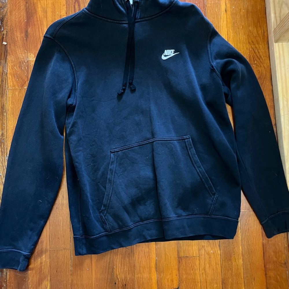 Nike Black Pullover Hoodie for Kids - Solid Classic
